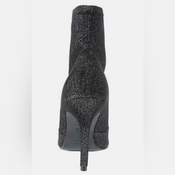 Size 10 | Brash Entertainment | Black Sparkly 4" High Heel Booties - Picture 2 of 6